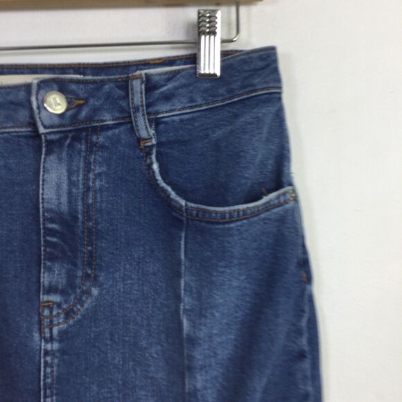 PILCRO and The Letterpress Anthropologie Womens Denim Pencil Skirt Blue Size 4 - Picture 9 of 16